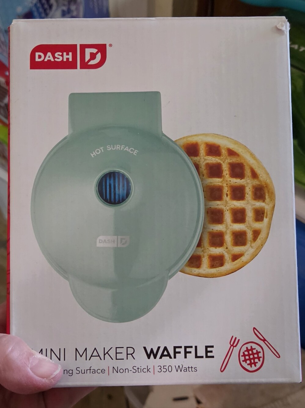 🍍 DASH Mini Waffle Maker, EUC In Box